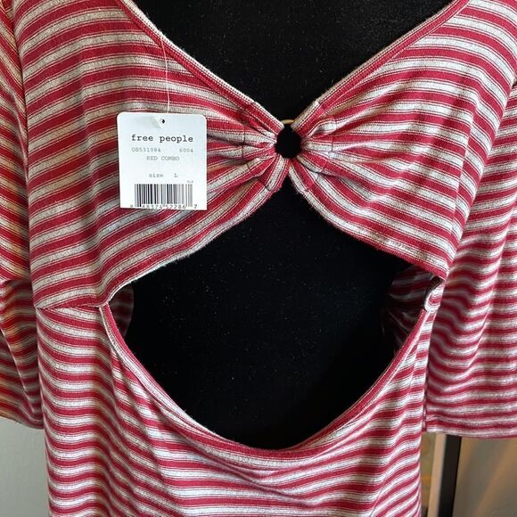 We The Free Striped Dress, Size L NWT - Picture 9 of 10